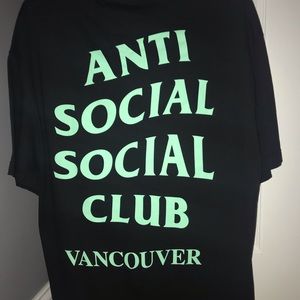 Anti social social club Vancouver exclusive tee.